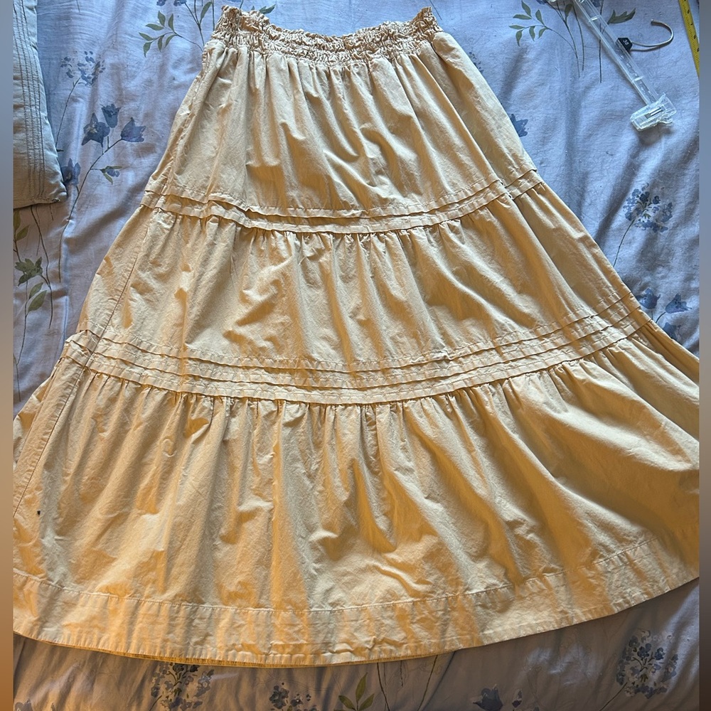 Anthropologie Somerset Tiered Maxi Skirt